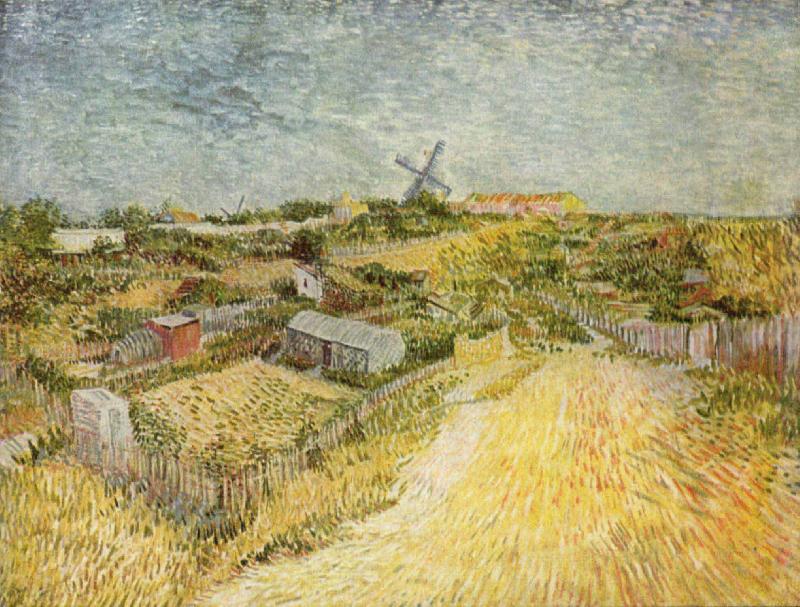 Vincent Van Gogh Gemusegarten am Montmartre